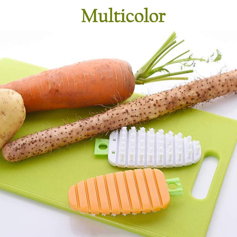 Vegetable Scrubbing Brush, Vegetable Scrubber Nonâ€‘Toxic Fruit Brush Carrot Shape Vegetable Brush for Potato for Vegetable - jugaad.shop