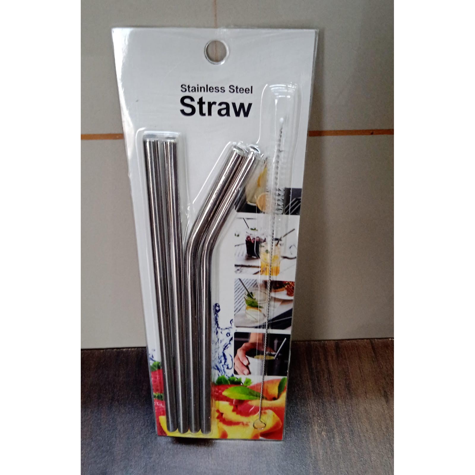 Reusable Stainless Steel Straw with cleaning Brush Long Drinking Straws for Coffee Tumbler Travel Mug Cup, Dishwasher Safe for Toddlers & Kids (5 Pcs Set) - jugaad.shop