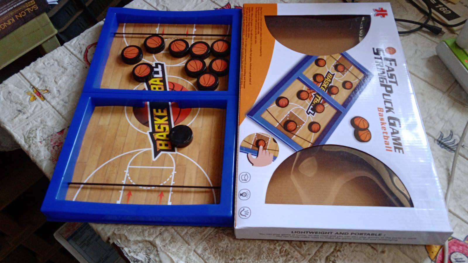 Fast Sling Basketball Puck Game Paced Table Desktop Battle Ice Hockey Game for Adults and Kids Parent-Child Winner Board Games Interactive Toy, Desktop Table Game - jugaad.shop