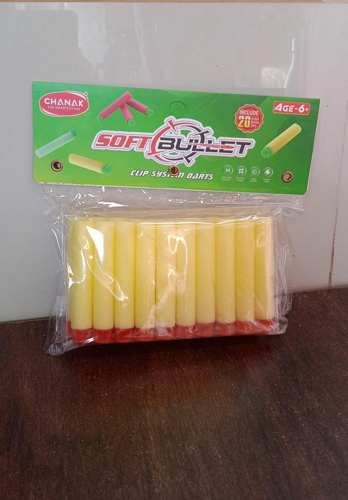 Refill Bullet Darts Soft Round Head Blasters Kids Toy for Gun (20 Pcs Set)-jugaad.shop