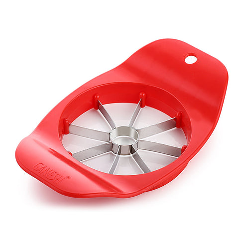 Ganesh plastic and stainless steel apple cutter, colors may vary.