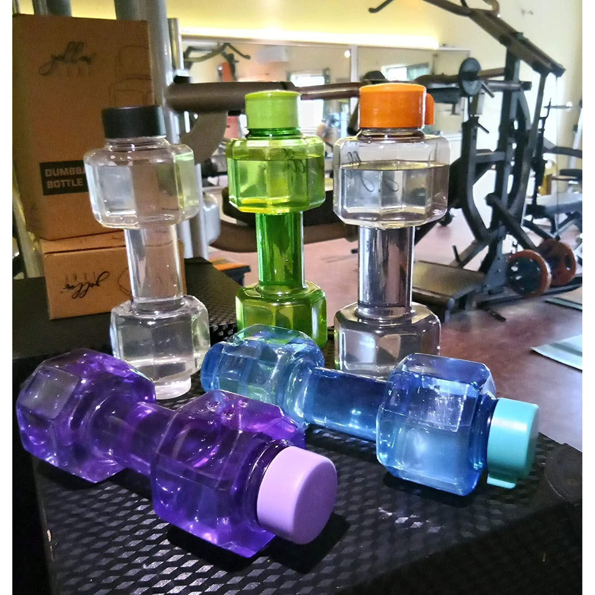 Dumbbell Water Bottle Gym Water Bottle Use For School , Gym , Office Use (750 ml) - jugaad.shop