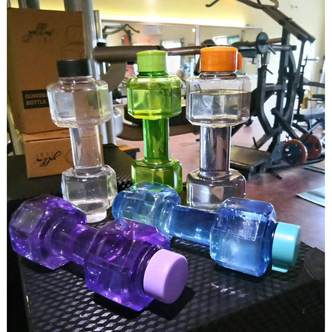 Dumbbell Water Bottle Gym Water Bottle Use For School , Gym , Office Use (750 ml) - jugaad.shop