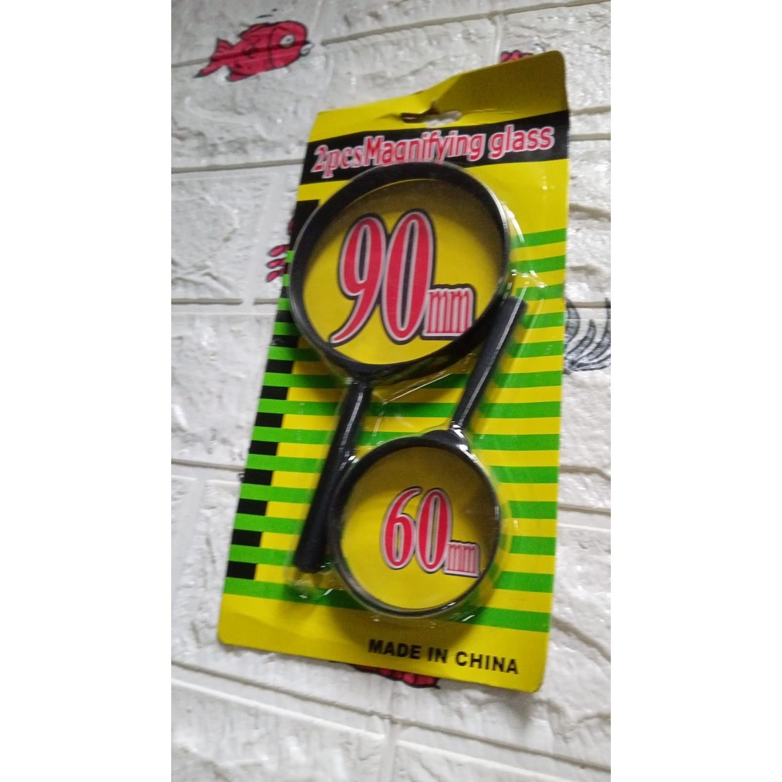 Magnifying glass Lens - reading aid made of glass - real glass magnifying glass that can be used on both sides - glass breakage-proof magnifying glass, Protect Eyes, 90mm & 60mm (2pc Set) - jugaad.shop