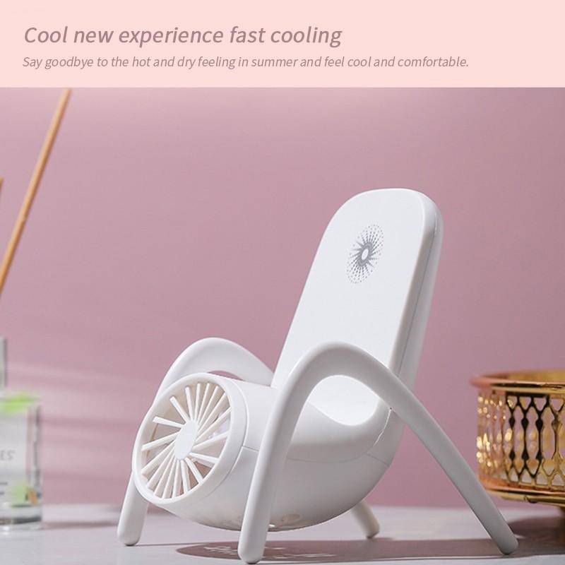 Portable Mobile Phone Holder Fan  Personal Fan Multi- Function Fan Handheld Charging Fan (Battery Not Include) - jugaad.shop