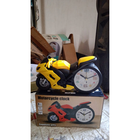 Fashioned Alarm Clock Novelty Retro Motorcycle / Motorbike Engine Style Clocks Alarm Clock Desktop Decoration Kids Gift - jugaad.shop