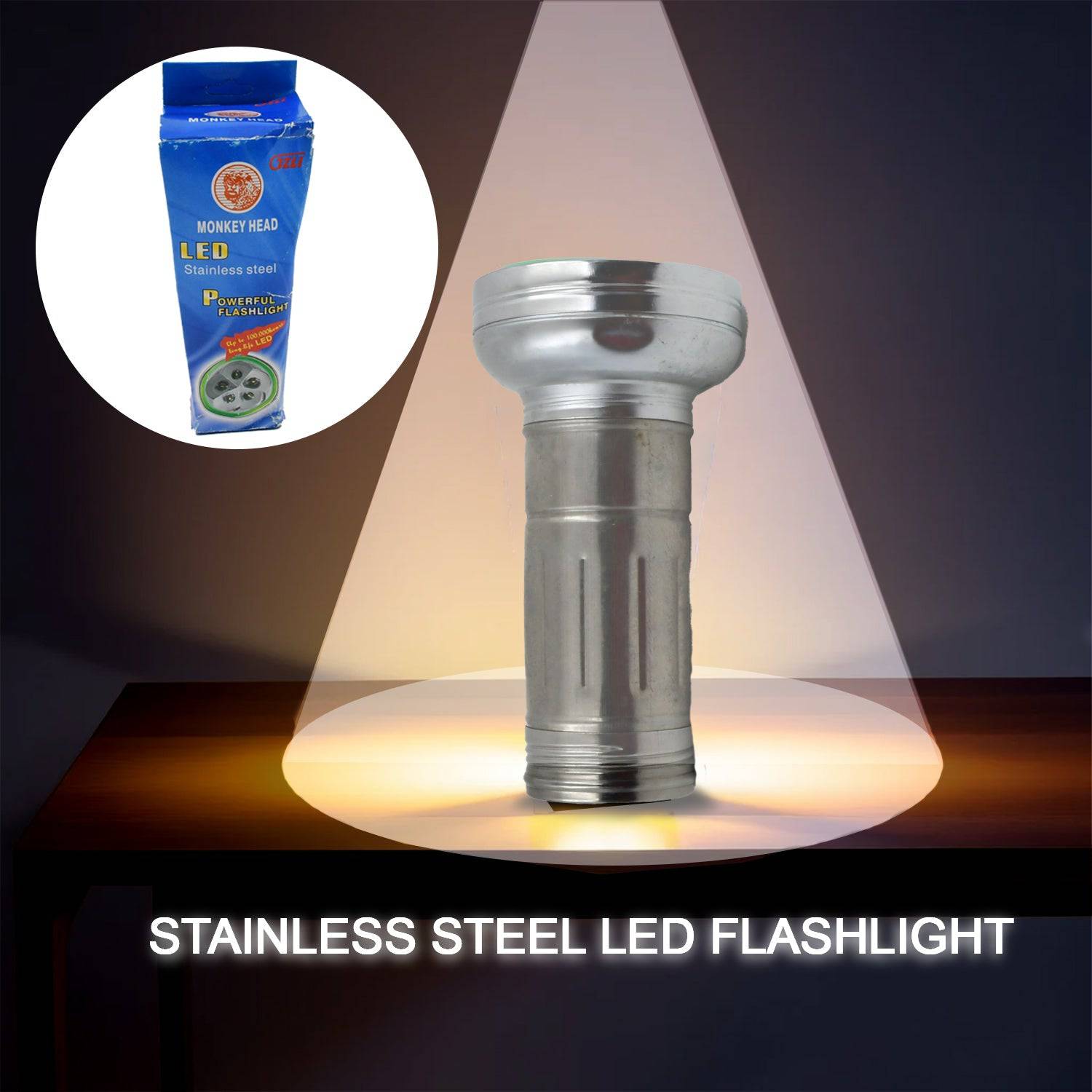 Nostalgic Flashlight,Flashlight Outdoor, Portable Nostalgic Simple Iron Outdoor Old-Fashioned Flashlight - jugaad.shop