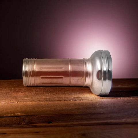 Nostalgic Flashlight,Flashlight Outdoor, Portable Nostalgic Simple Iron Outdoor Old-Fashioned Flashlight - jugaad.shop