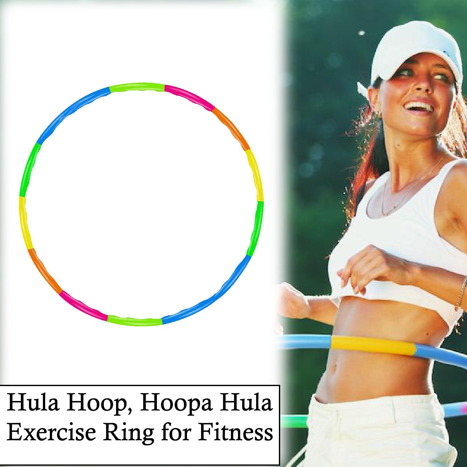 Fitness hula hoop with colors