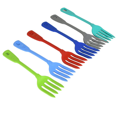 Multipurpose Silicone Spoon, Silicone Basting Spoon Non-Stick Kitchen Utensils Household Gadgets Heat-Resistant Non Stick Spoons Kitchen Cookware Items For Cooking and Baking (6 Pcs Set) - jugaad.shop