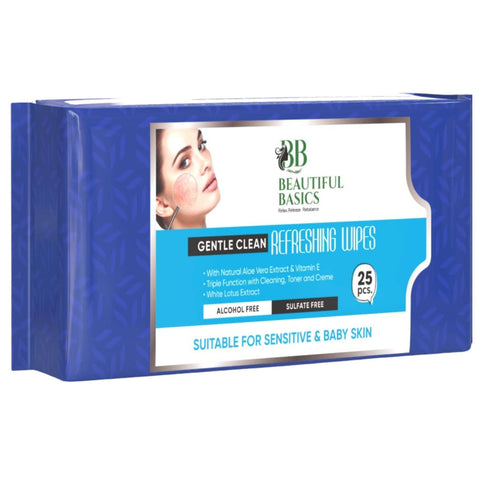 Refreshing Wet Wipes for Face | Facial Cleansing | Refreshing & Skin Hydration| Soothing for skin | pH Balance & Alcohol Free | Nourishing with Fruit extract | 25 Wipes - jugaad.shop