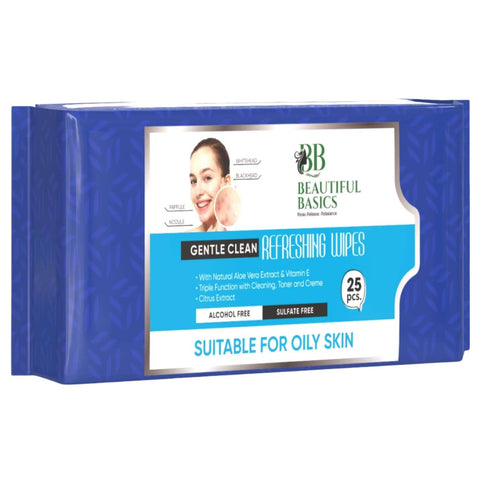 Refreshing Wet Wipes for Face | Facial Cleansing | Refreshing & Skin Hydration| Soothing for skin | pH Balance & Alcohol Free | Nourishing with Fruit extract | 25 Wipes - jugaad.shop