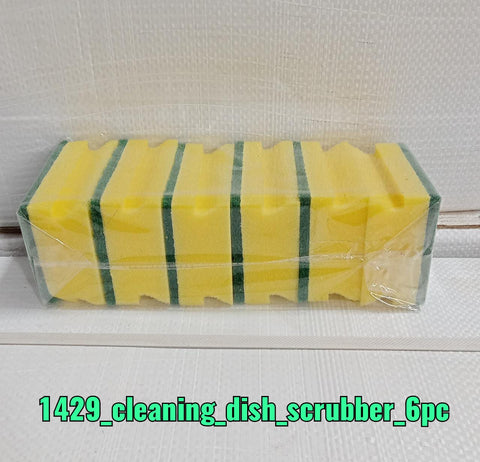 2-in-1 scrub sponge pad, perfect for cleaning kitchen sinks and bathroom surfaces.