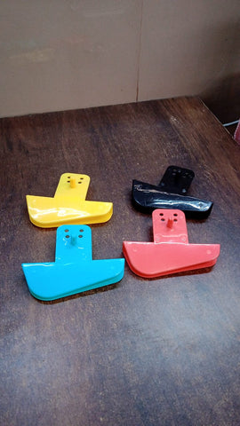 Plastic Secure Mobile Phone Charging Stand Holder (1 Pc / Mix Color)