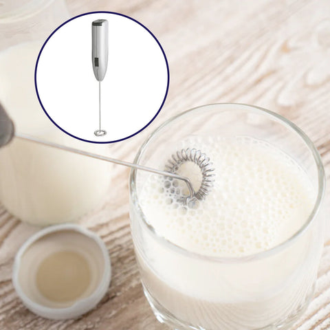 Electric milk frother set