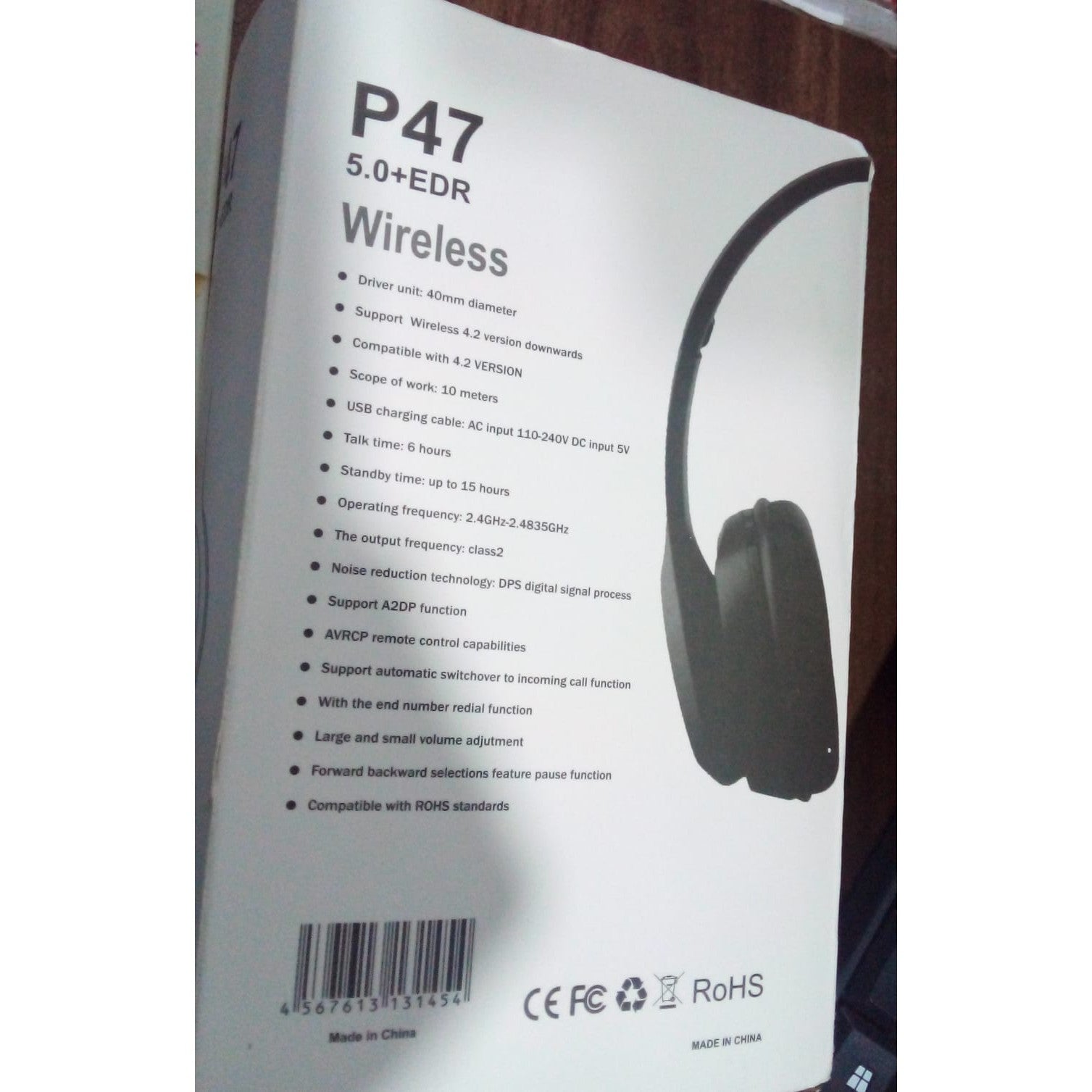 Foldable Wireless Headphone with Calling Function (1 Pc) - jugaad.shop