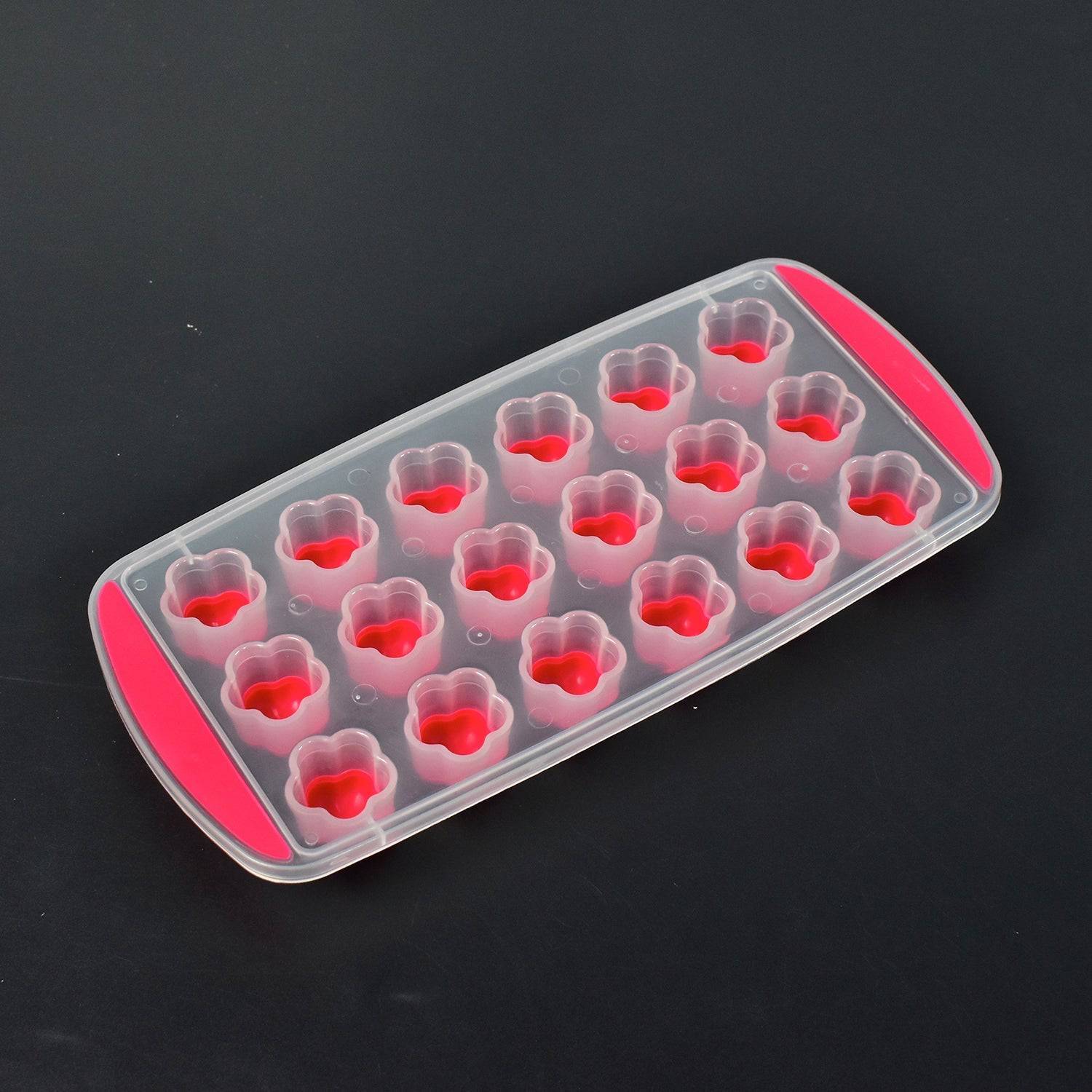 Ice Mould Flower Shape 18 Cavity Mould ice Tray Sphere ice Flower Mould Small ice Flower Tray Mini ice Cube Tray - jugaad.shop