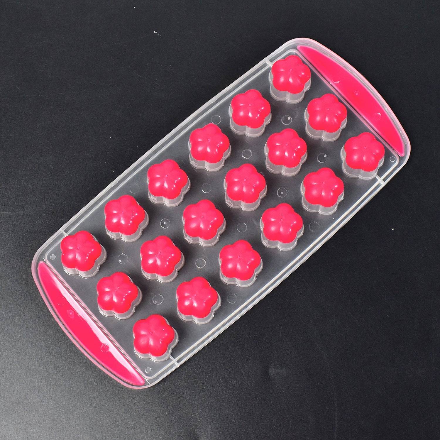 Ice Mould Flower Shape 18 Cavity Mould ice Tray Sphere ice Flower Mould Small ice Flower Tray Mini ice Cube Tray - jugaad.shop