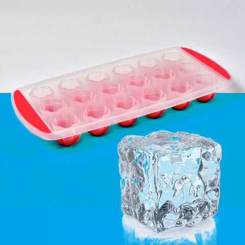 Ice Mould Flower Shape 18 Cavity Mould ice Tray Sphere ice Flower Mould Small ice Flower Tray Mini ice Cube Tray - jugaad.shop