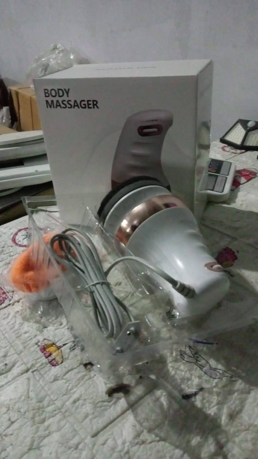 Body Massager Shaping Machine | Body Sculpting Massager with 3 Washable Pads |Adjustable Speeds | Electric Handheld Massager for Belly, Waist, Legs, Arms, Butt (1 Pc) - jugaad.shop