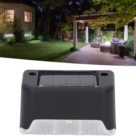 Solar Decorative Lights, Waterproof Durable Garden Atmosphere Lights Stair Lights Railing Lights Step Steps Lights for Outdoor Patio Courtyard Stair Step Fence Patio Stairs,Yard, Garden Pathway ( 4 Pc Set) - jugaad.shop