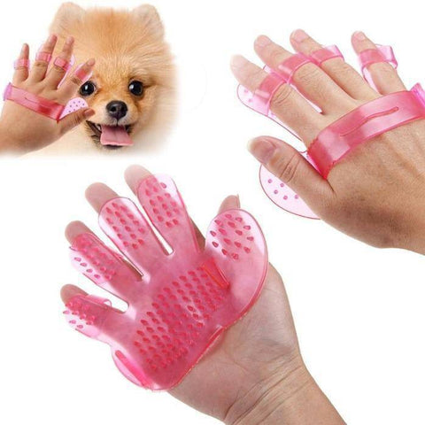 Rubber Pet Cleaning Massaging Grooming Glove Brush - jugaad.shop