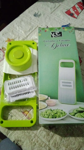 Slicer for Kitchen 5 in 1 Foldable Vegetable Slicer Blade Potato Cutter, Veggie Slicer, Onion Slicer, Julienne Grater with Protective Guards, Stainless Steel Blade - jugaad.shop