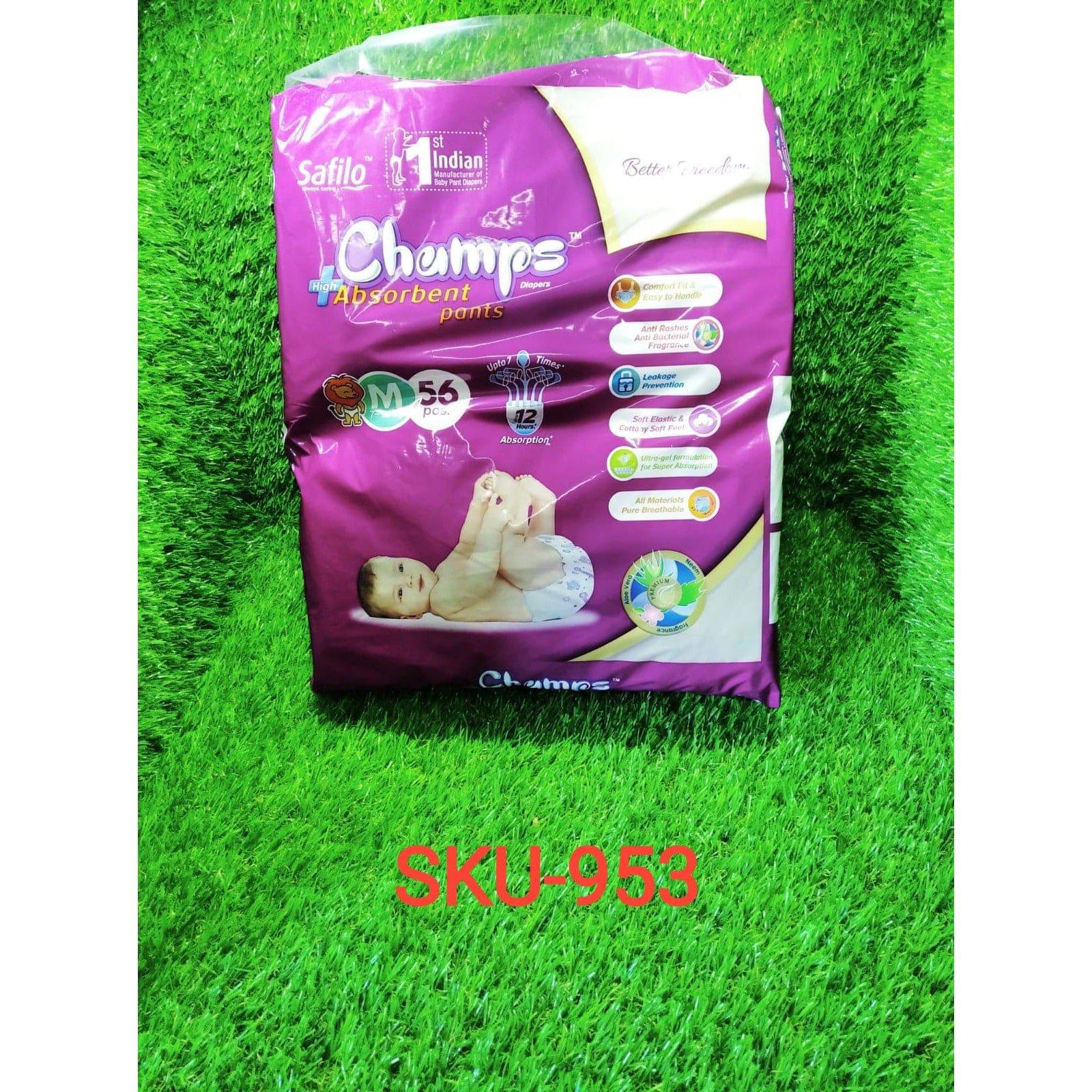 Premium Champs High Absorbent Pant Style Diaper Small, Medium and Large Size Diaper - jugaad.shop