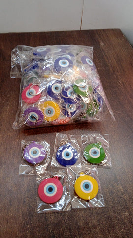 Evil Eye Rubber / Silicone Keychain (1 Pc / Mix Color)