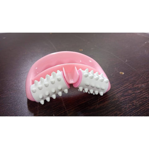 Manual Round Handle Plastic 2 Rollers Massage Roller Cellulite Roller for Legs, Arms, Back, Muscle Pain Relief and Muscle Relaxation - jugaad.shop