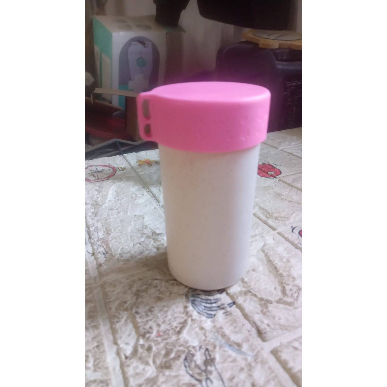 Travel Coffee Cup Portable Water Bottle Wheat Straw Coffee Tea Mug Coffee Mug with Lids for Coffee Tea (300 ML Approx) - jugaad.shop