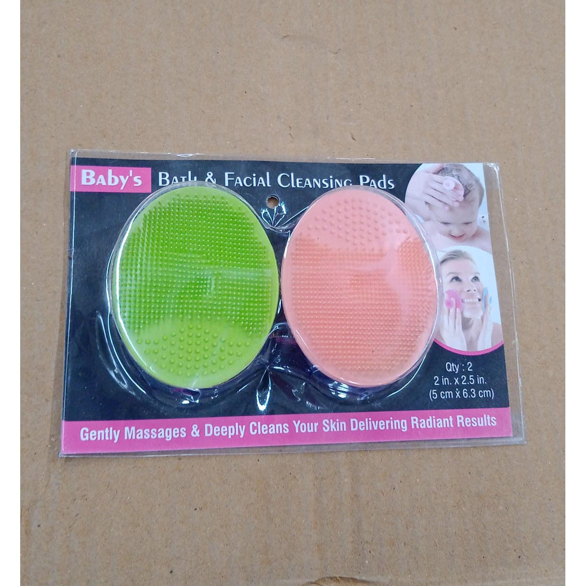 Bath & Facial Cleansing Brush, Soft Silicone Face Scrubber (2 Pc Set) - jugaad.shop