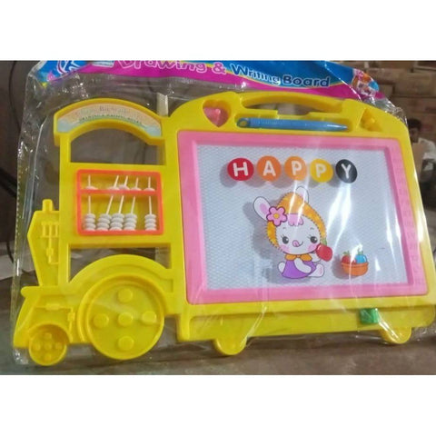 Bus Shape Drawing & Writing Slate Board for Kids (1 pc / 32 × 21 Cm) - jugaad.shop