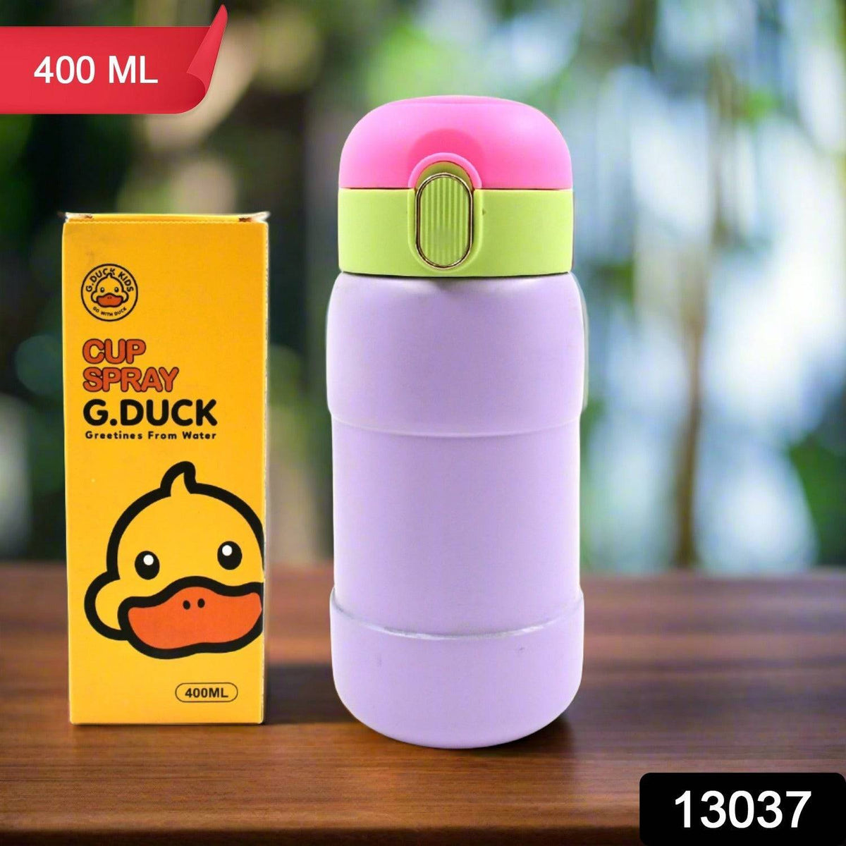 Duck Stainless Steel Water Bottle 400 ML (1 Pc / Mix Design) - jugaad.shop