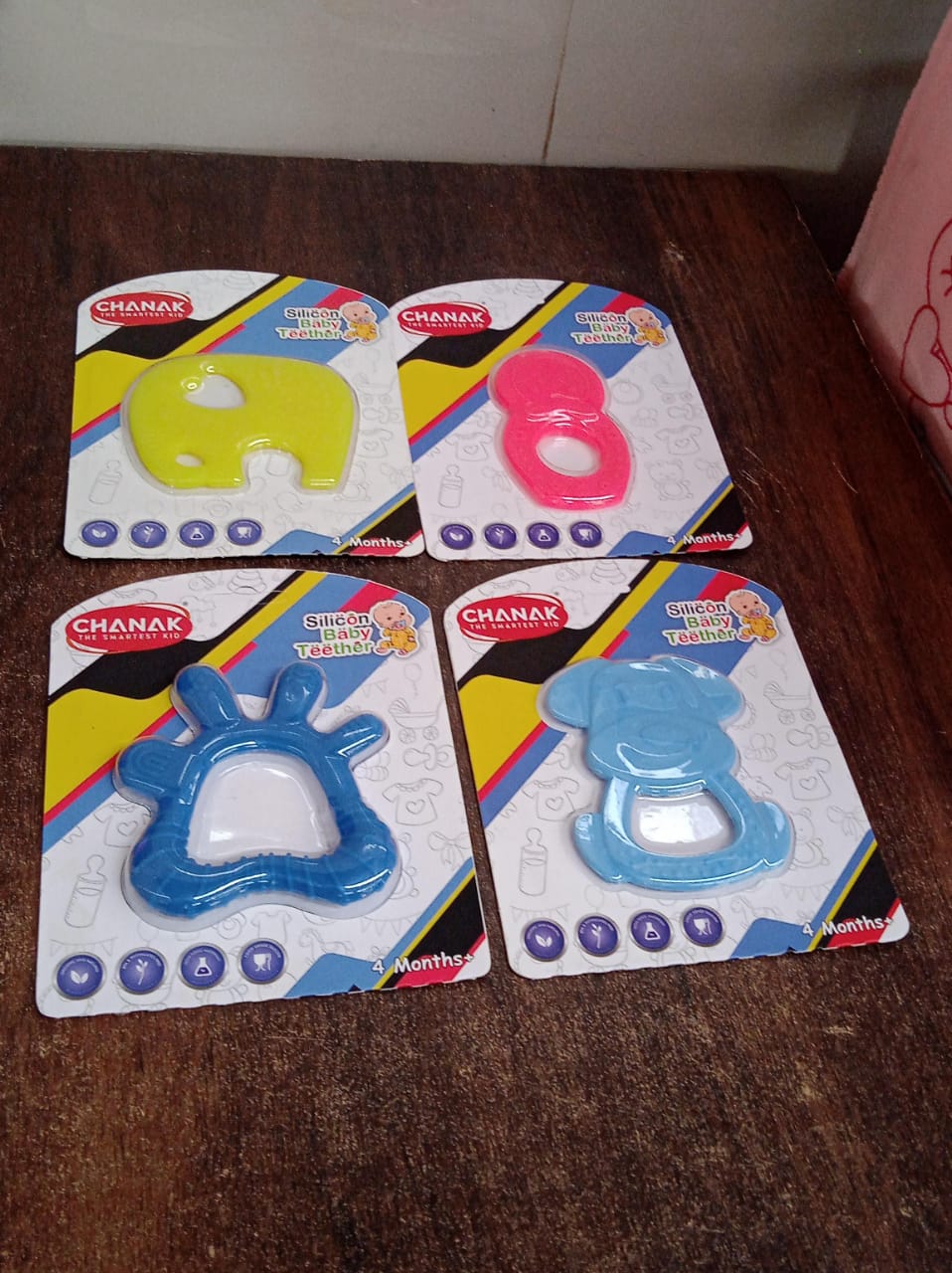 Silicone Baby Teether Pack of 1 (Mix Design & Color)-jugaad.shop