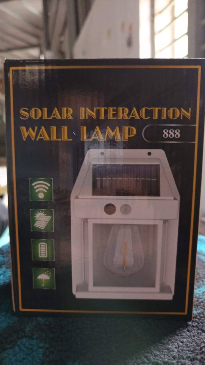 Solar Wall Lights / Lamp Outdoor, Wireless Dusk to Dawn Porch Lights Fixture, Solar Wall Lantern with 3 Modes & Motion Sensor, Waterproof Exterior Lighting with Clear Panel (1 Pc ) - jugaad.shop