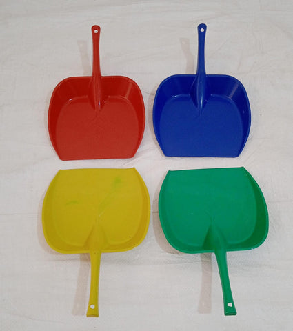 Dustpan with Long Handle, Dust Collection Dust Pan Tray for Kitchen, Home, Office, Bathroom Etc (1 Pc / Multicolor ) - jugaad.shop