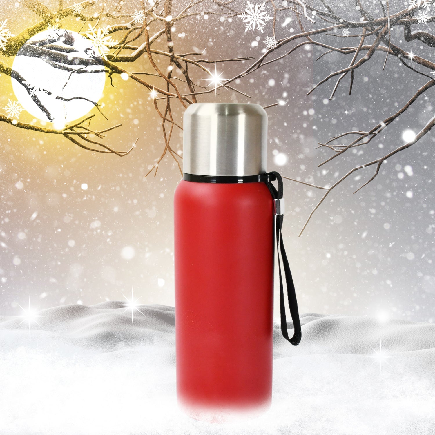 Stainless Steel Water Bottle, Fridge Water Bottle, Stainless Steel Water Bottle Leak Proof, Rust Proof, Cold & Hot Thermos steel Bottle| Leak Proof | Office Bottle | Gym | Home | Kitchen | Hiking | Trekking | Travel Bottle (Approx 600ML) - jugaad.shop