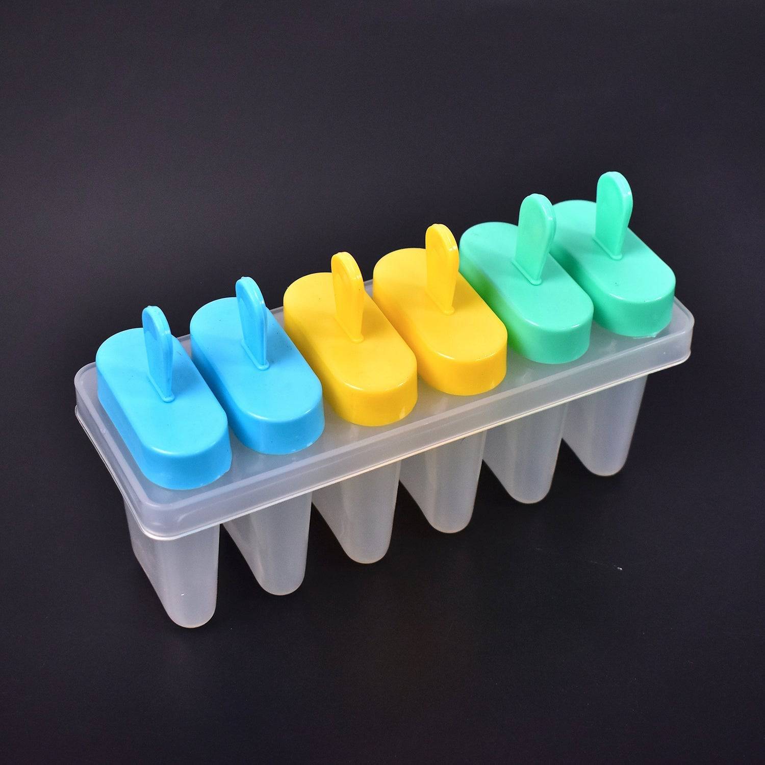 Ice Candy Maker Upgrade Popsicle Molds Sets 6 Ice Pop Makers Reusable Ice Lolly Cream Mold Home-Made Popsicles Mould with Stick - jugaad.shop