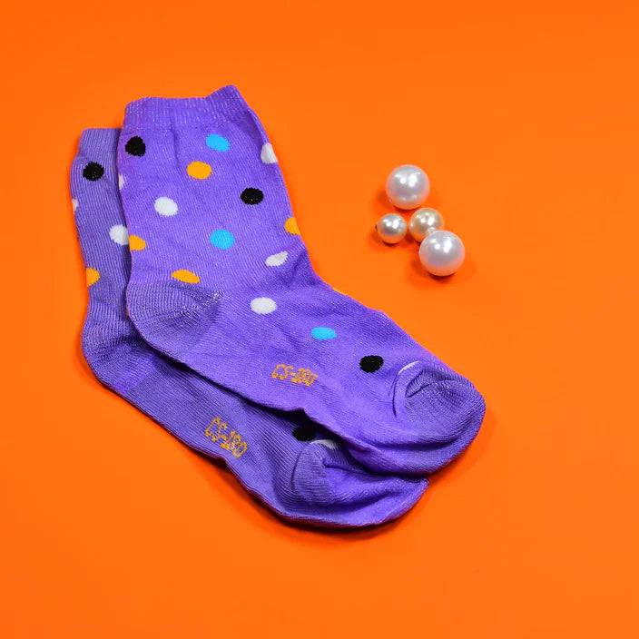 1 PAIR SOCKS PRINTED TRENDY MULTIPLE DESIGNER SOCKS  (1 Pc / Mix Design) - jugaad.shop