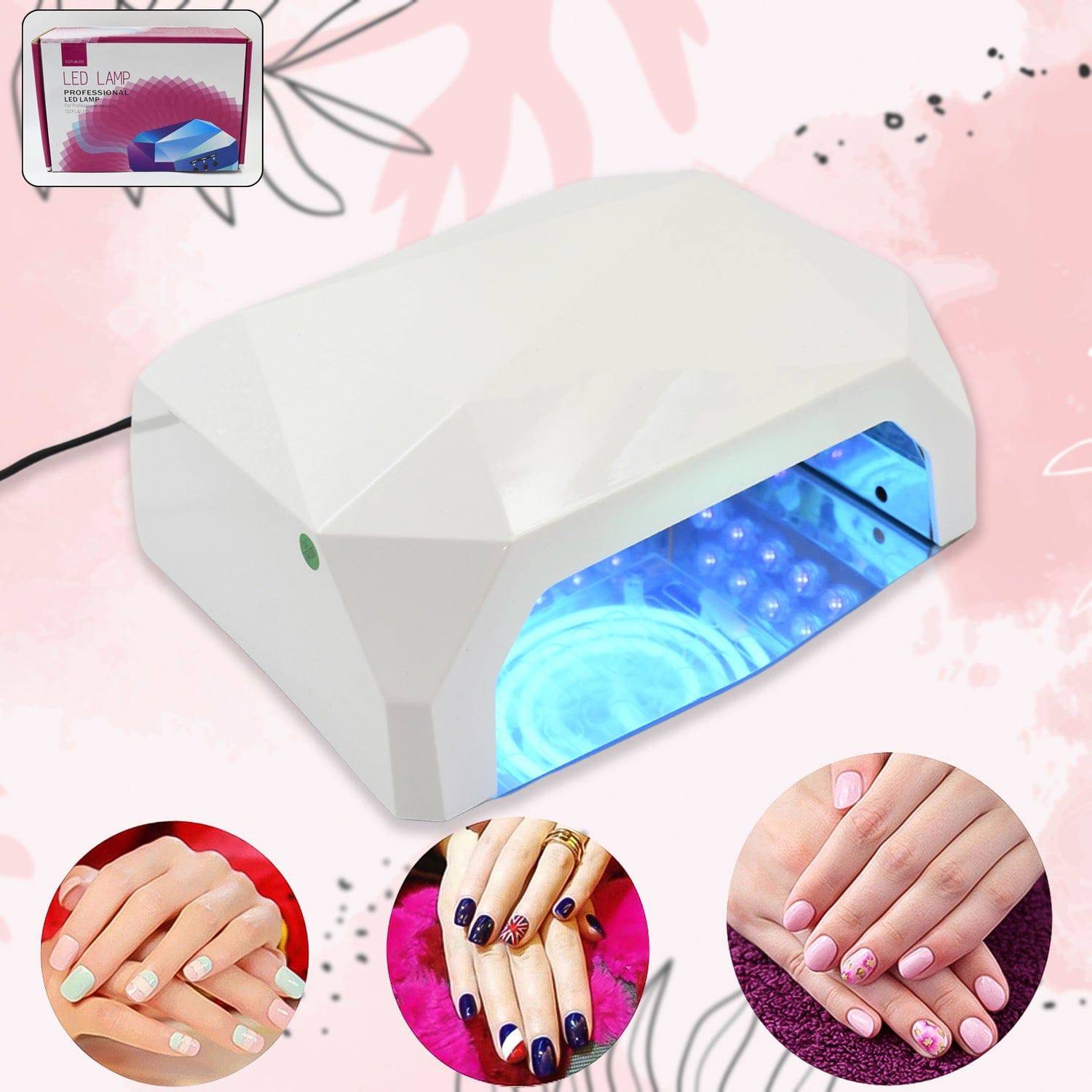 18W LED UV Lamp Nail Dryer Gel Nail Lamp Nail Polish Curing Lamp (1 Pc)