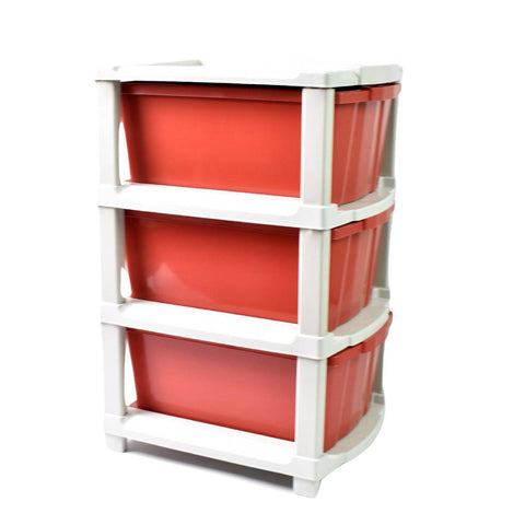 3-Layer Plastic Drawer Storage Organizer, Multi-Purpose Cabinet (1 Pc) - jugaad.shop