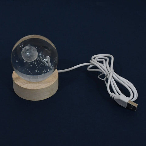 3D Crystal Ball lamps With Base (1 Pc)-jugaad.shop