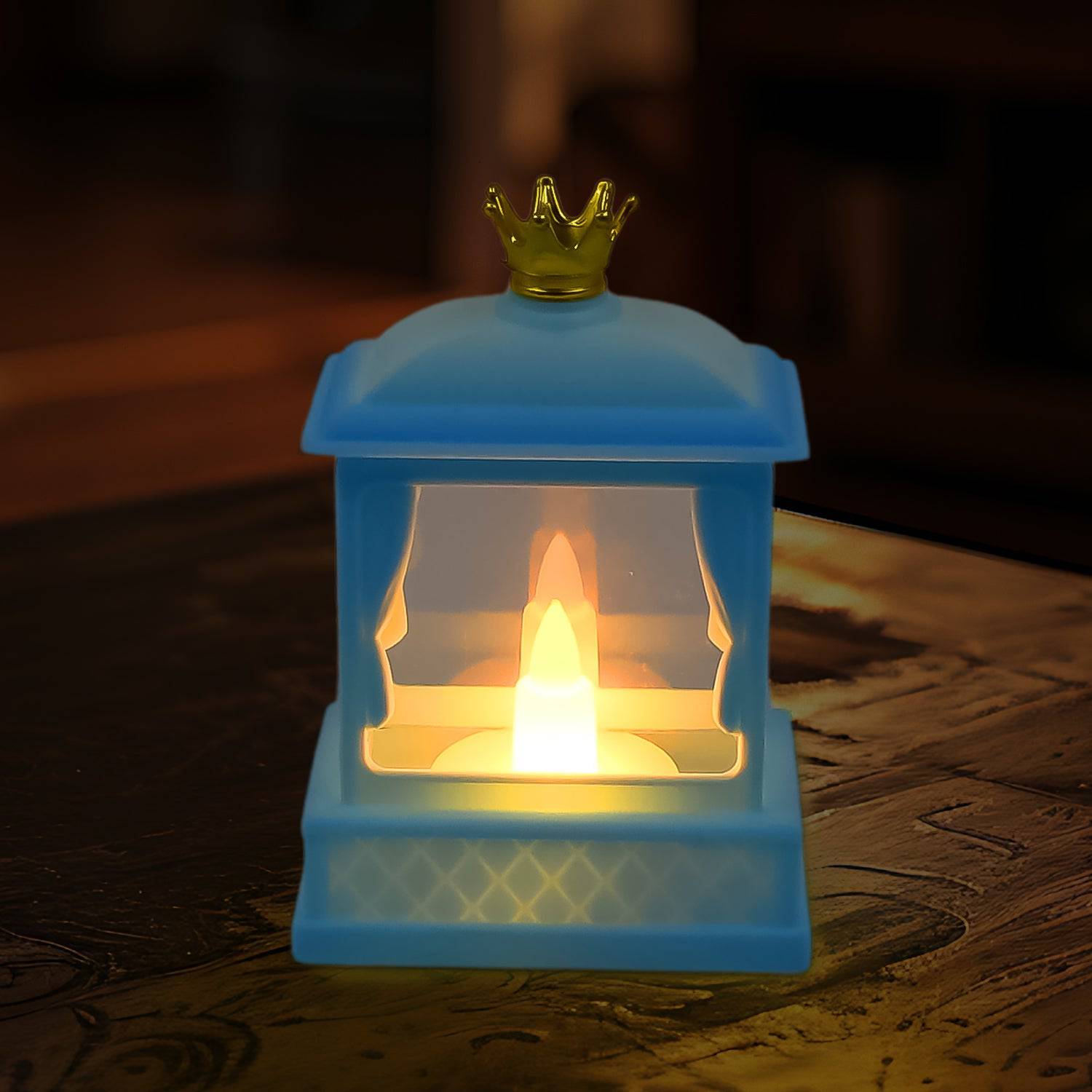 Acrylic Battery Operated Mini Square LED Lantern (1Pc)