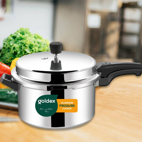 Aluminium Classic Goldex Pressure Cookers With Outer Lid (10 Litres / 5-Year warranty)