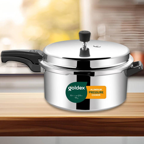 Aluminium Classic Goldex Pressure Cookers With Outer Lid (12 Litres / 5-Year warranty)