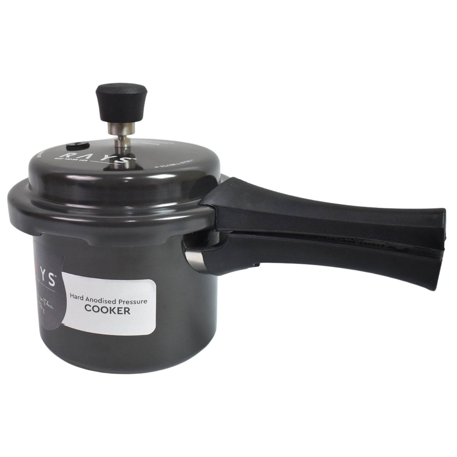 Aluminium Rays Black Beauty Pressure Cookers With Outer Lid (1.5 Litres / 1-Year warranty)