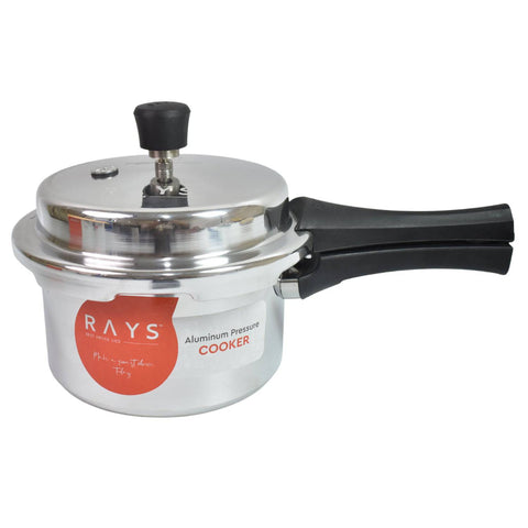 Aluminium Rays Pearl Pressure Cookers With Outer Lid (2.5 Litres / 5-Year warranty)