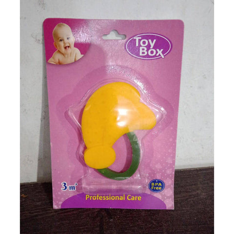 Baby Silicone Teether (1 Pc): Food Grade, Non-Toxic, Teething Relief (3 Months+) - jugaad.shop