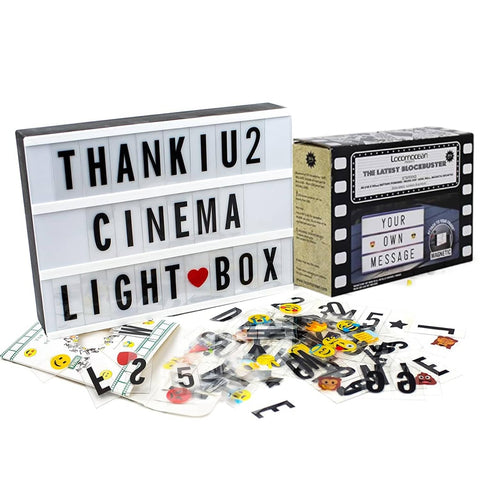 Black Mini A6 Magnetic Cinematic Light Box with 82 Characters and 10 Emojis  (1 Set) - jugaad.shop